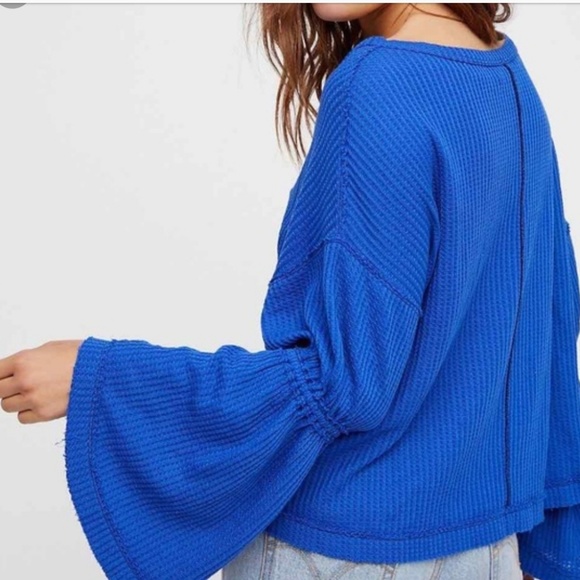 Free People Dahlia thermal knit top size small - Picture 3 of 8